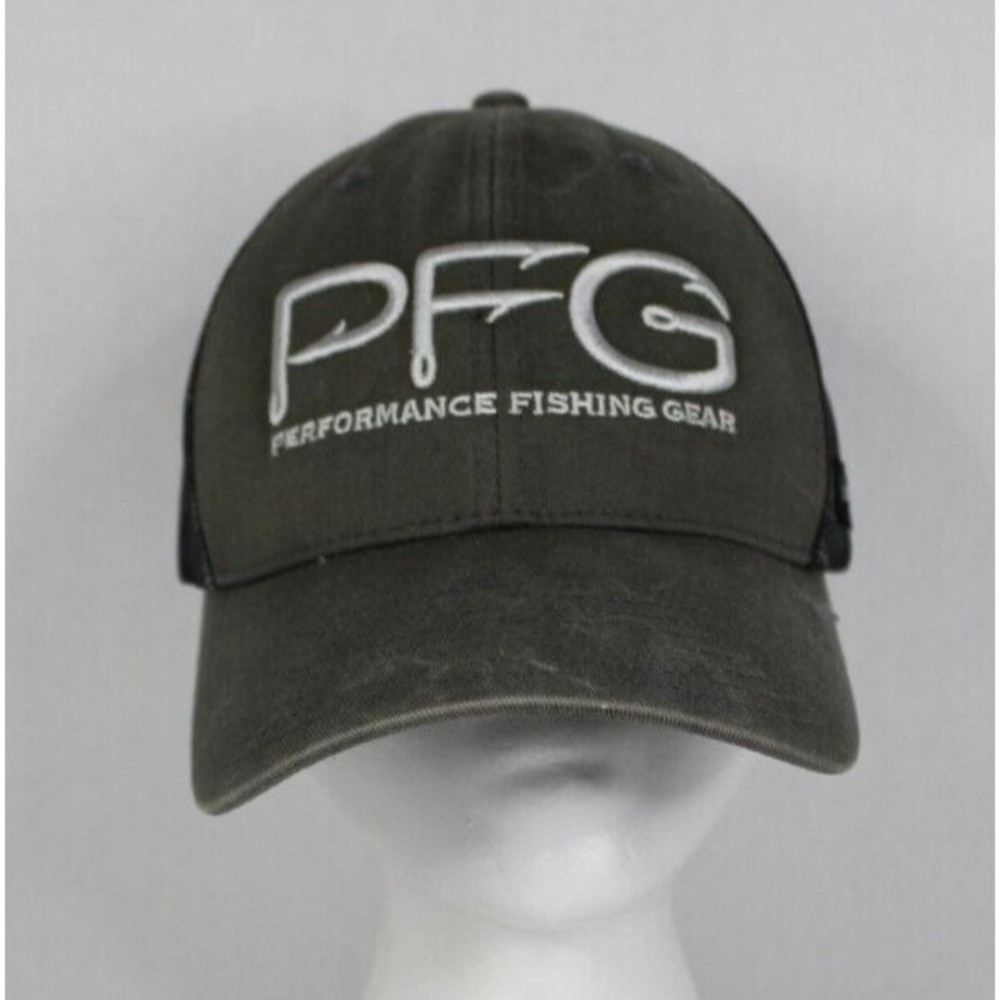 Columbia PFG Performance Fishing Gear Hooks High Crown Snapback Trucker Hat Cap